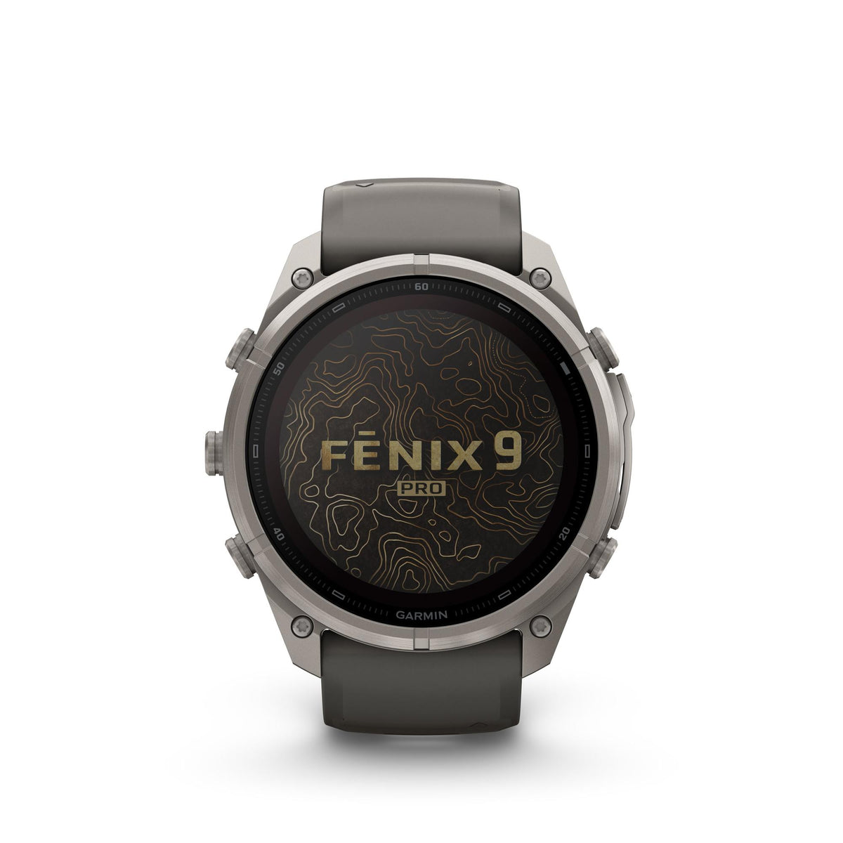 Garmin - Fenix 9 Pro inReach Solar 51 mm // Titanium Pebble Grey fra Garmin - billede nr. 1 hos GrejFreak.dk
