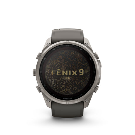 Garmin - Fenix 9 Pro inReach Solar 51 mm // Titanium Pebble Grey fra Garmin - billede nr. 1 hos GrejFreak.dk