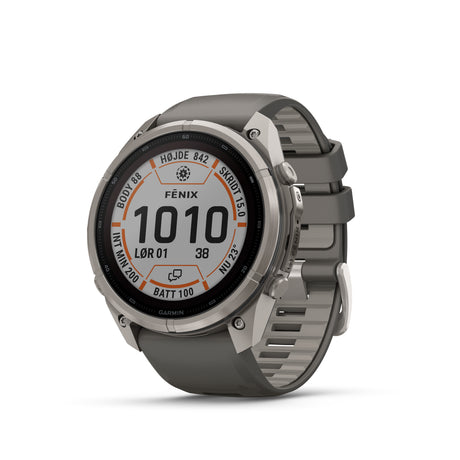 Garmin - Fenix 9 Pro inReach Solar 51 mm // Titanium Pebble Grey fra Garmin - billede nr. 2 hos GrejFreak.dk