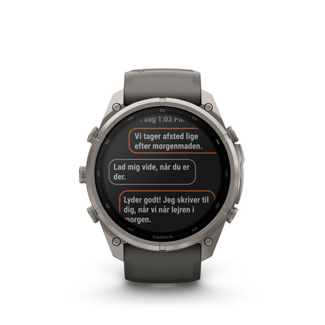 Garmin - Fenix 9 Pro inReach Solar 51 mm // Titanium Pebble Grey fra Garmin - billede nr. 4 hos GrejFreak.dk