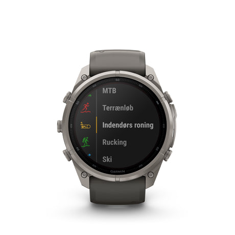 Garmin - Fenix 9 Pro inReach Solar 51 mm // Titanium Pebble Grey fra Garmin - billede nr. 8 hos GrejFreak.dk