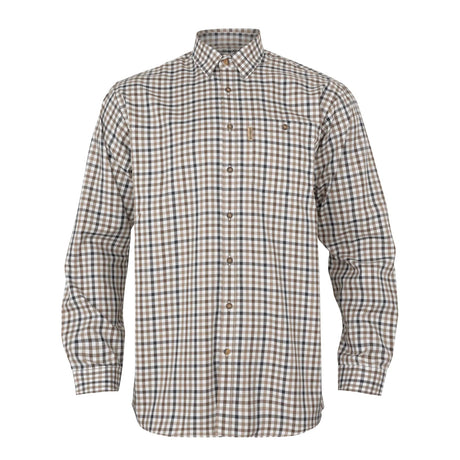 Härkila - Milford Skjorte // Blue / Beige Check fra Härkila - billede nr. 1 hos GrejFreak.dk
