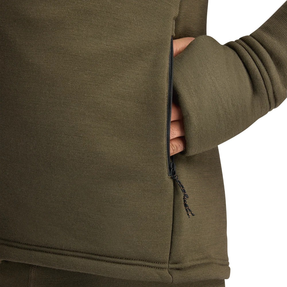 Aclima - FleeceWool Hooded Herre Jakke // Tarmac fra Aclima - billede nr. 5 hos GrejFreak.dk