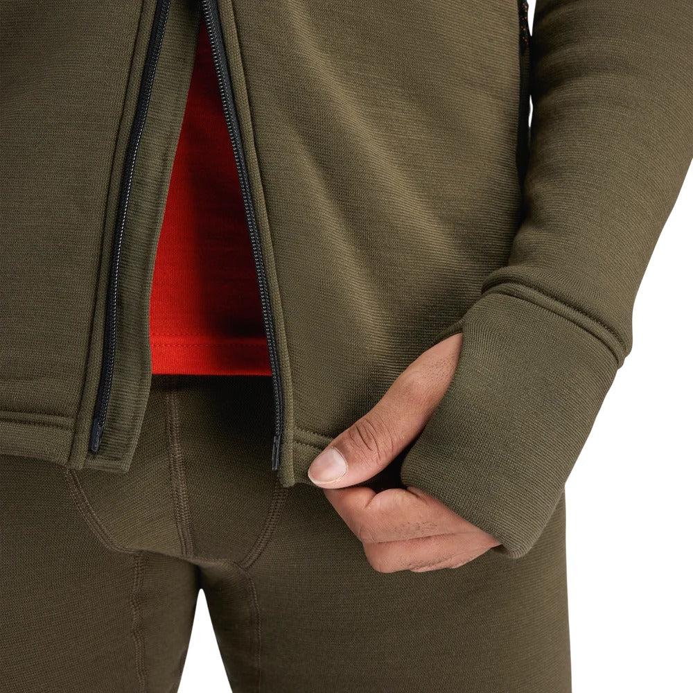 Aclima - FleeceWool Hooded Herre Jakke // Tarmac fra Aclima - billede nr. 6 hos GrejFreak.dk