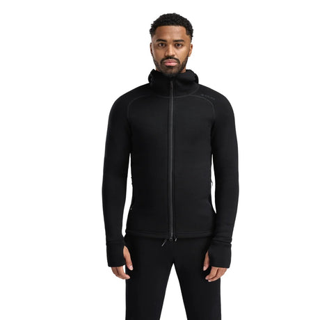 Aclima - FleeceWool Hooded Herre Jakke // Jet Black fra Aclima - billede nr. 1 hos GrejFreak.dk