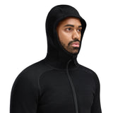Aclima - FleeceWool Hooded Herre Jakke // Jet Black fra Aclima - billede nr. 3 hos GrejFreak.dk