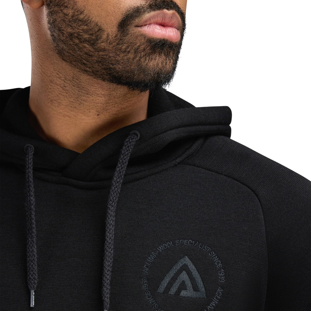 Aclima - FleeceWool Herre Hoodie // Jet Black fra Aclima - billede nr. 3 hos GrejFreak.dk
