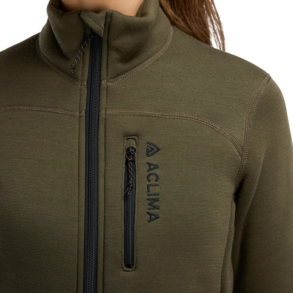 Aclima - FleeceWool Dame Jakke // Tarmac fra Aclima - billede nr. 4 hos GrejFreak.dk