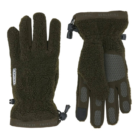 Sealskinz - Hoveton Vandtætte Sherpa Fleece Handsker // Olivengrøn fra Sealskinz - billede nr. 1 hos GrejFreak.dk