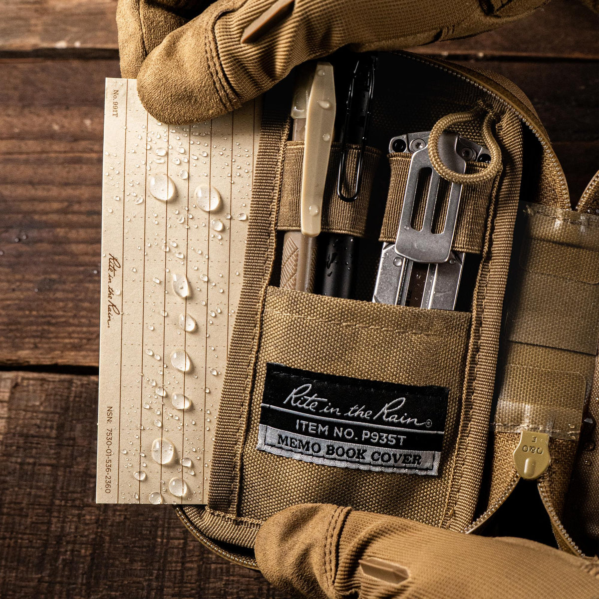 Rite In The Rain - Monsoon Memo Kit // Tan fra Rite in the Rain - billede nr. 4 hos GrejFreak.dk