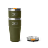 YETI - Rambler Termokop 591 ml // Olivengøn / King Crab Orange