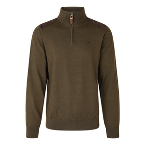 Seeland - Pine Half Zip Sweater // Light Pine