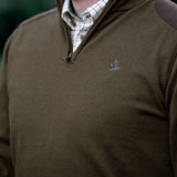 Seeland - Pine Half Zip Sweater // Light Pine
