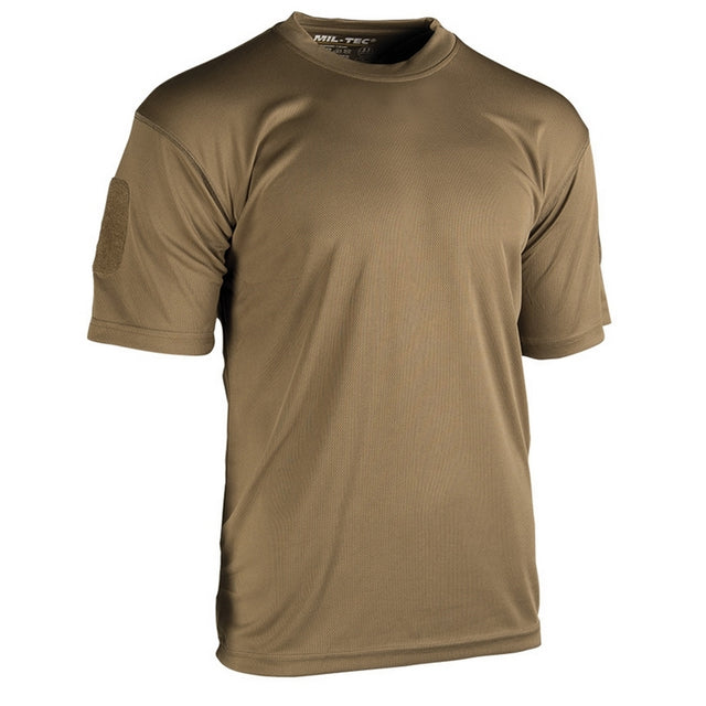 Mil-Tec - Tactical Quickdry T-Shirt // Mørk Sand / Coyote fra Mil-Tec - billede nr. 1 hos GrejFreak.dk