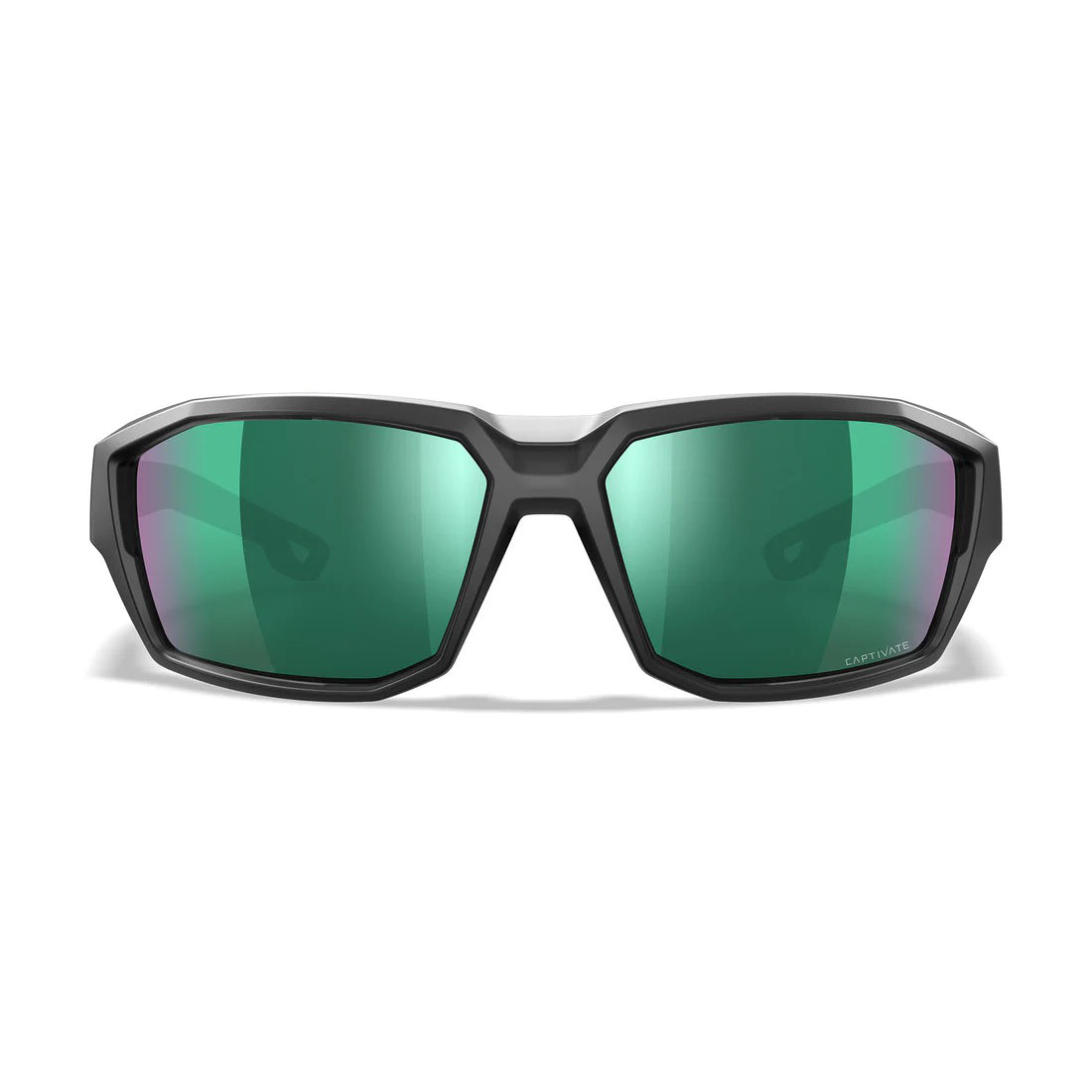 Wiley X - Alpine Captivate Ballistiske Solbriller // Transparent Stel - Pol Grøn Tungsten Mirror