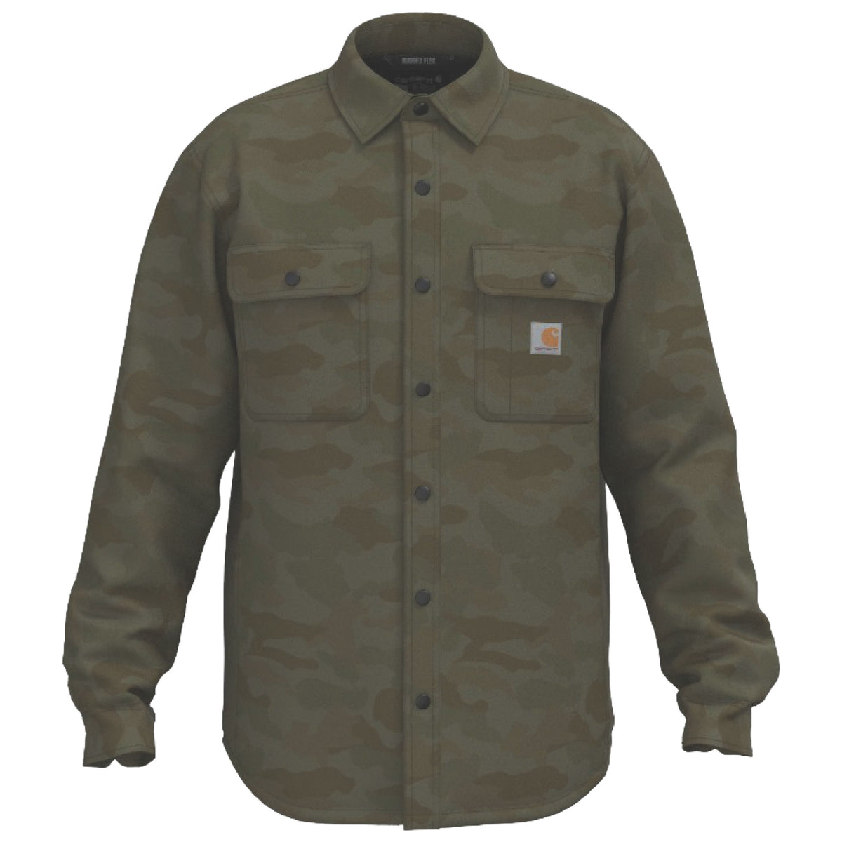 Carhartt - Canvas Fleece Lined Skjortejakke // Army Green Camo