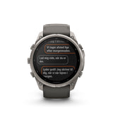 Garmin - Fenix 9 Pro inReach Solar 51 mm // Titanium Pebble Grey
