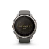 Garmin - Fenix 9 Pro inReach Solar 51 mm // Titanium Pebble Grey