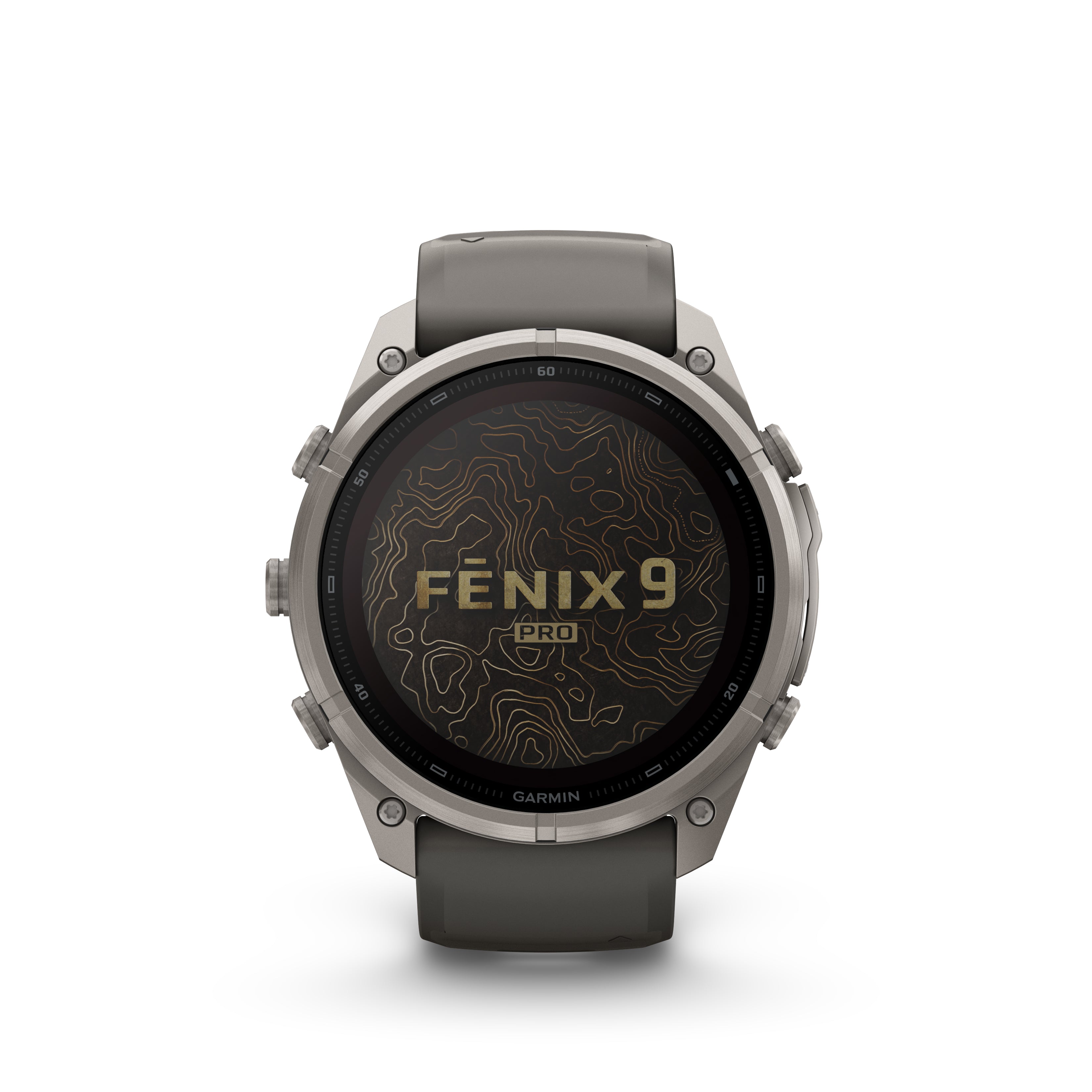 Garmin - Fenix 9 Pro inReach Solar 51 mm // Titanium Pebble Grey