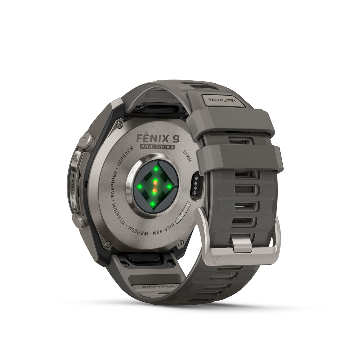 Garmin - Fenix 9 Pro inReach Solar 51 mm // Titanium Pebble Grey