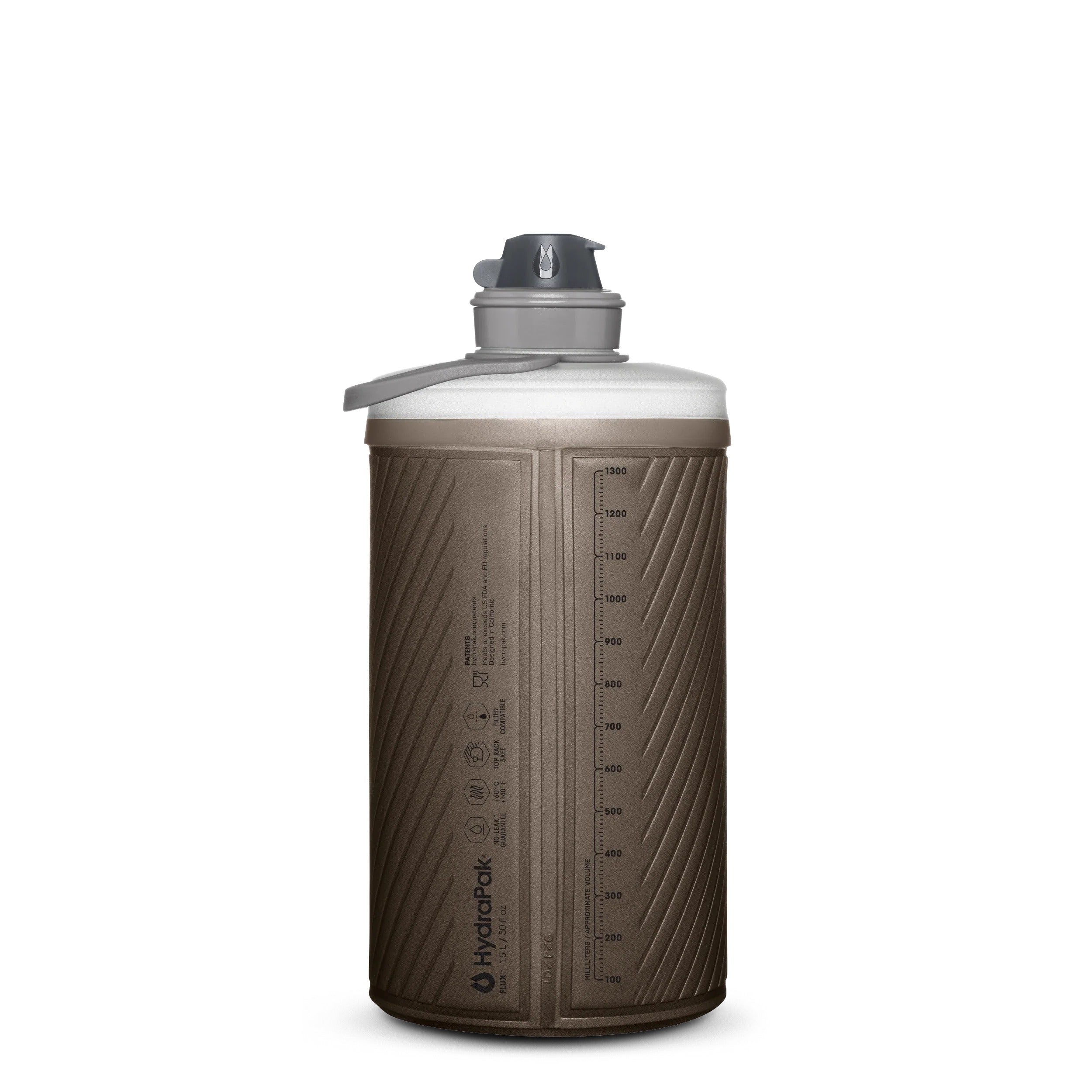 Hydrapak - Flux Vandflaske 1,5L // Mammoth Grey