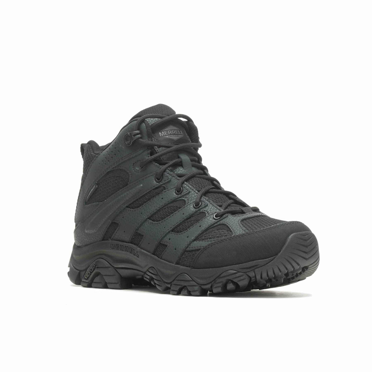 Merrell - Moab 3 Mid Tactical WP Unisex Vandrestøvler // Sort