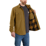 Carhartt - Canvas Fleece Lined Skjortejakke // Oak Brown