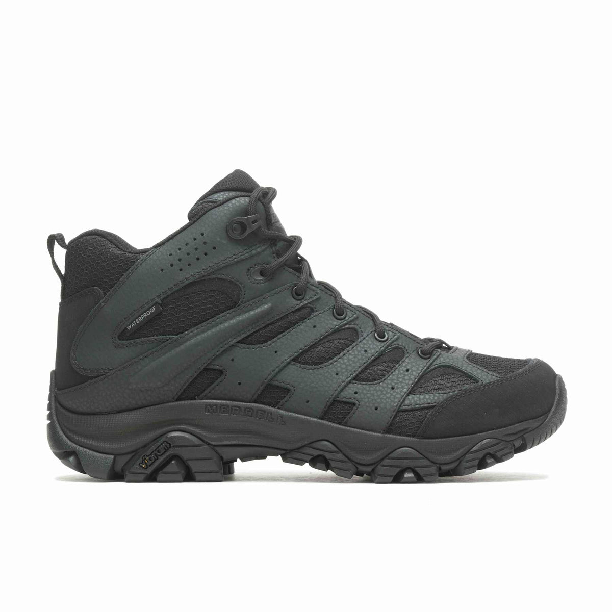 Merrell - Moab 3 Mid Tactical WP Unisex Vandrestøvler // Sort