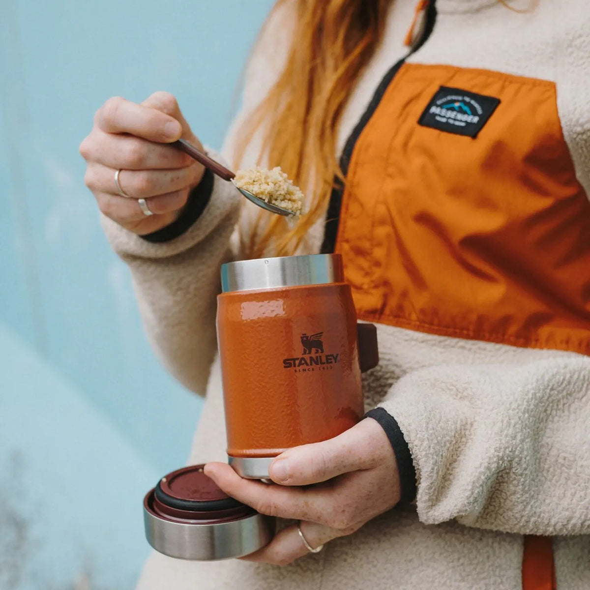 Stanley - Legendary Food Jar + Spork 0,40L // Hammertone Green